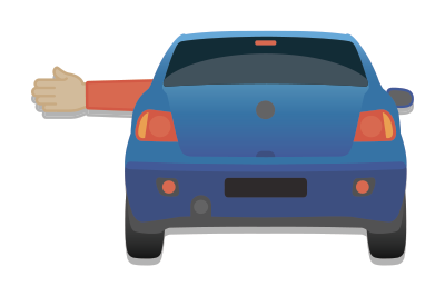 left turn hand signal