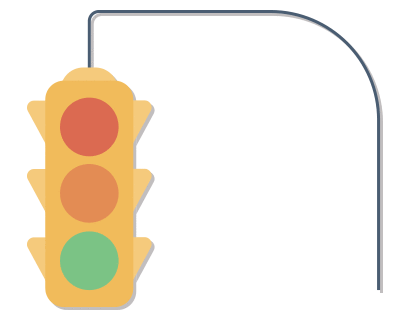 Vertical traffic light