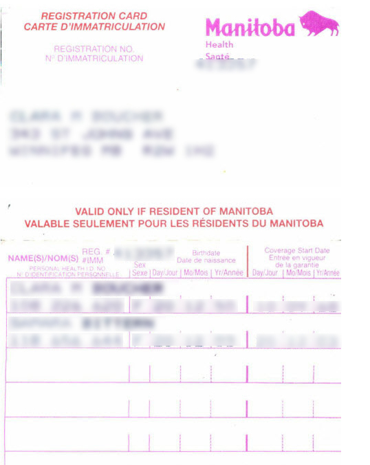 Provincial Id Card Manitoba